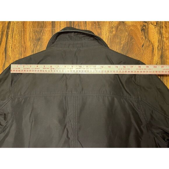 Lauren RALPH LAUREN Barn Trench Jacket Utility Walking Coat Black Men's L - Picture 12 of 14